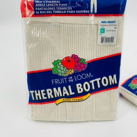 VTG NWT 2003 Fruit of the Loom Men’s Size XL Thermal Bottoms/Underwear Lot of 2 - Picture 4 of 5